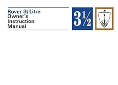 Rover litre owner for sale  Delivered anywhere in UK