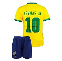 Molinka Maglietta da calcio per bambini, con pantaloncini, per bambini, Brasile Home Neymar, X-Large usato  Spedito ovunque in Italia 