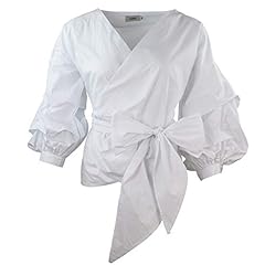 Aomei white blouse for sale  Delivered anywhere in USA 