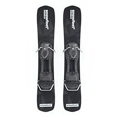 Mini sci corto per neve | Snowblade Skiboards | Snowfeet | 65 cm (per scarponi da sci | Nero) usato  Spedito ovunque in Italia 