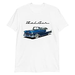 JG Infinite 1955 Chevy Belair Bel Air Hardtop Antique Collector Car Gift Short-Sleeve Shirt M, White for sale  Delivered anywhere in Canada