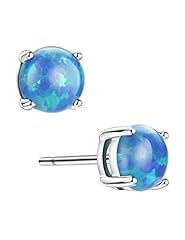 Opal stud silver for sale  Delivered anywhere in UK