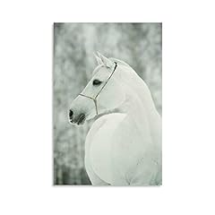 Animal Oil Painting Poster White Horse Decorative Painting, used for sale  Delivered anywhere in Canada