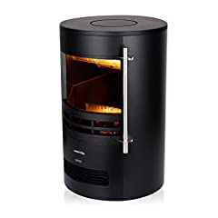 Warmlite WL46022 Elmswell Round Contemporary Stove for sale  Delivered anywhere in Ireland