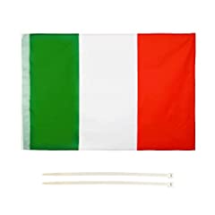 LEIVESTE - Bandiera Italia, Resistente alle Intemperie con Passante Per L'Asta Bandiera Italiana , 90x150cm,Tricolore 2 Fascetti In Omaggio (90x150cm) usato  Spedito ovunque in Italia 