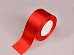 Red satin ribbon for sale  Delivered anywhere in UK