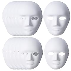 Used, 12PCS DIY Full Face Masks, Plain Paper Mache Masks, for sale  Delivered anywhere in Canada
