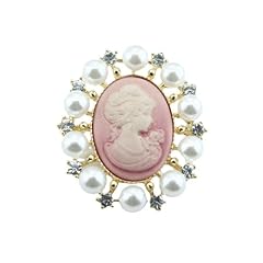 Rhinestone pearl cameo for sale  Delivered anywhere in UK
