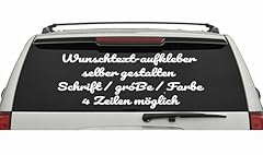 Wunschtext aufkleber auto gebraucht kaufen  Wird an jeden Ort in Deutschland
