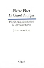 Chant signe dramaturgies d'occasion  Livré partout en France