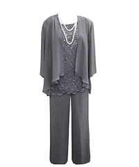 Grey pants suits for sale  Delivered anywhere in USA 