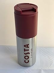 Used, COSTA Coffee Silver Stainless Steel and Red Plastic for sale  Delivered anywhere in UK
