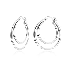Sterling silver hoop for sale  Delivered anywhere in USA 