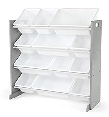Humble Crew, Grey/White Kids Toy Organizer with 12 for sale  Delivered anywhere in USA 