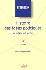 Histoire idées politiques d'occasion  Livré partout en France