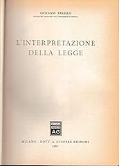 Interpretazione della legge usato  Spedito ovunque in Italia 