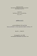 Abrasax ausgewählte papyri gebraucht kaufen  Wird an jeden Ort in Deutschland