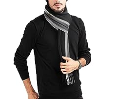 Men scarf black for sale  Delivered anywhere in UK