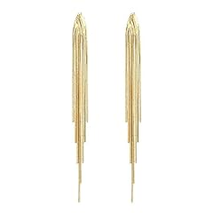 Gold tassel earrings for sale  Delivered anywhere in USA 