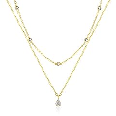 Mesovor collier diamants d'occasion  Livré partout en Belgiqu