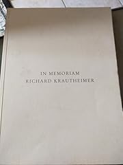 Memoriam richard krautheimer usato  Spedito ovunque in Italia 