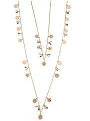 Usato, Rue des Mille Collana 90 cm Gipsy con medaglie pendenti e micropietre. Argento 925%, galvanica oro rosa. usato  Spedito ovunque in Italia 