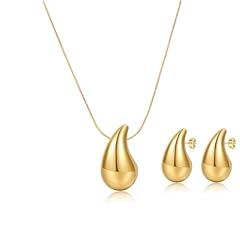 Teardrop necklace earrings for sale  Delivered anywhere in USA 