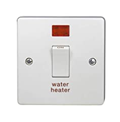 Used, Crabtree 4015/31 Water Heater Switch 20 amp Double for sale  Delivered anywhere in Ireland