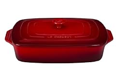 Le Creuset PG1148S-3267 Rectangular casserole with lid Cerise for sale  Delivered anywhere in Canada
