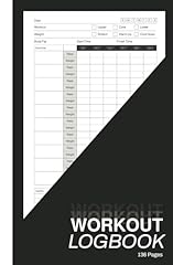 Workout log book for sale  Delivered anywhere in UK