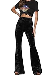 Women velvet flared for sale  Delivered anywhere in UK
