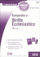 Compendio diritto ecclesiastic usato  Spedito ovunque in Italia 
