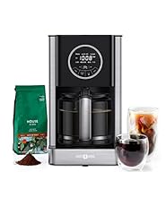 12-Cup Coffee Maker, Paris Rhône Drip Coffee Machine with Glass Carafe, Keep Warm, 24H Programmable Timer, Brew Strength Control, Touch Control, Anti-Drip System, Self-Cleaning Function for sale  Delivered anywhere in Canada