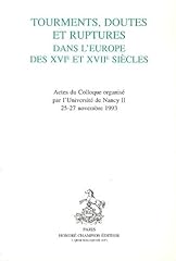Tourments doutes ruptures d'occasion  Livré partout en France