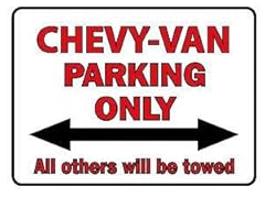Parkschild chevy van gebraucht kaufen  Wird an jeden Ort in Deutschland