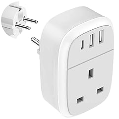 European plug adapter for sale  Delivered anywhere in UK
