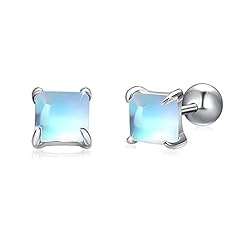 Moonstone Earrings for Women 925 Sterling Silver Rainbow for sale  Delivered anywhere in UK