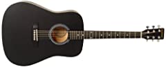 Used, Eastwood Acoustic Guitar - Black for sale  Delivered anywhere in UK