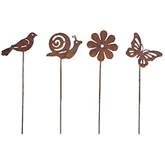 Gartendeko rost 4er gebraucht kaufen  Wird an jeden Ort in Deutschland