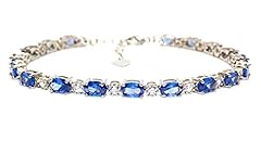Silver tanzanite diamond for sale  Delivered anywhere in UK