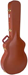 Kinsman Deluxe Brown Vintage LP Shaped Guitar Case,, used for sale  Delivered anywhere in UK