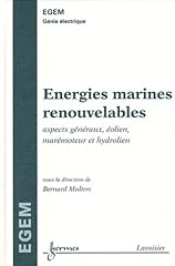 Energies marines renouvelables d'occasion  Livré partout en France