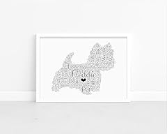 Personalised west highland for sale  Delivered anywhere in UK