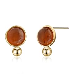 Amber gold stud for sale  Delivered anywhere in USA 