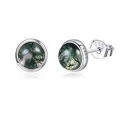 Moss agate earrings for sale  Delivered anywhere in USA 