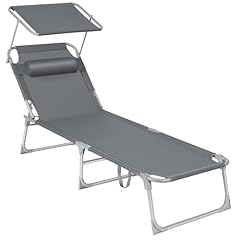 Songmics sonnenliege klappbare gebraucht kaufen  Wird an jeden Ort in Deutschland
