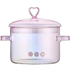 Pink glass saucepan for sale  Delivered anywhere in USA 