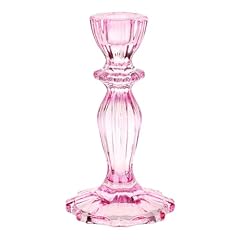 Bougeoir verre rose d'occasion  Livré partout en France