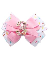 Birthday hair bow for sale  Delivered anywhere in USA 