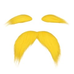 Yellow mustache eyebrows for sale  Delivered anywhere in USA 